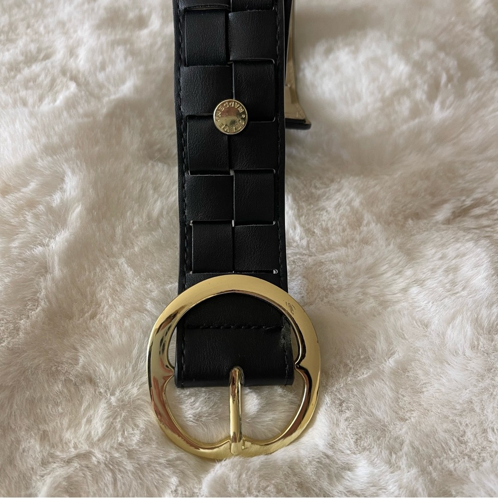 Steve Madden Woven Leather Belt - Picture 2 of 3